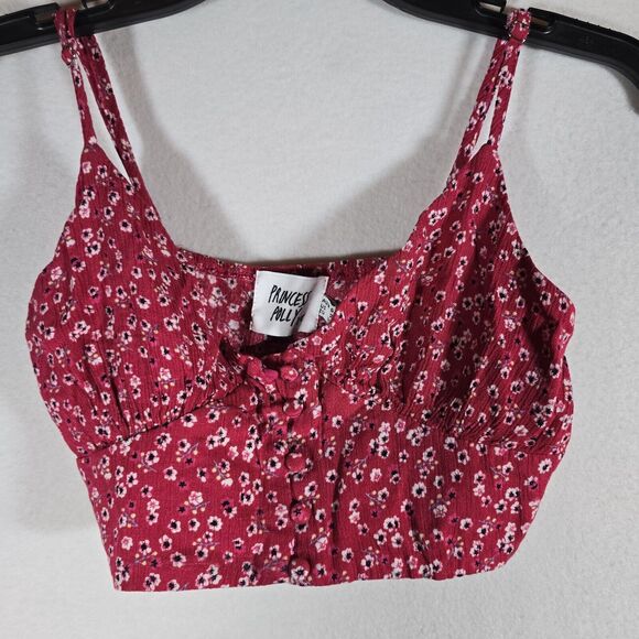 Princess Polly Women's Red Corset Tank Top Sleeveless Underwire Size 2 - Picture 2 of 11